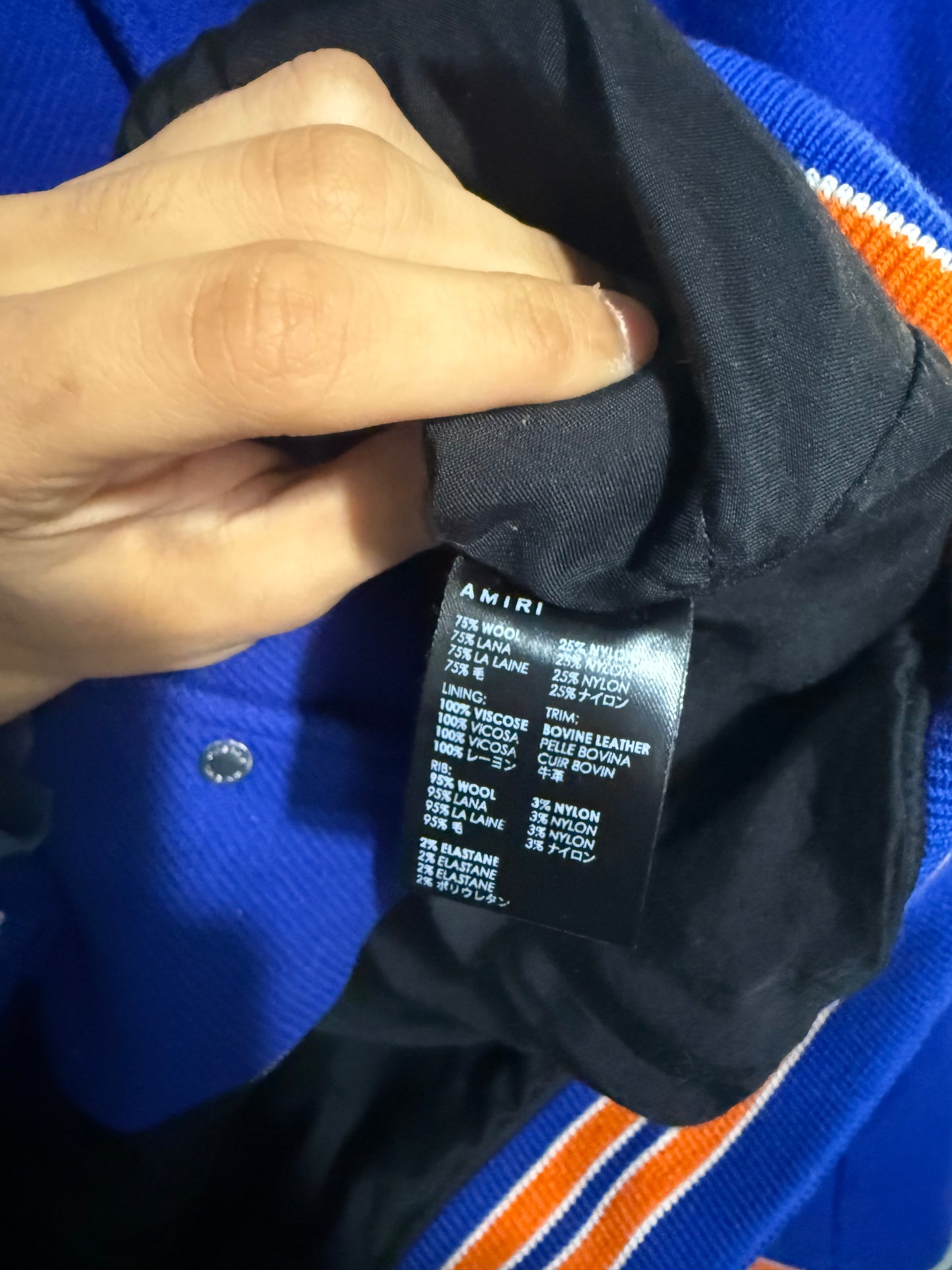 Amiri “Bone” Varsity Jacket