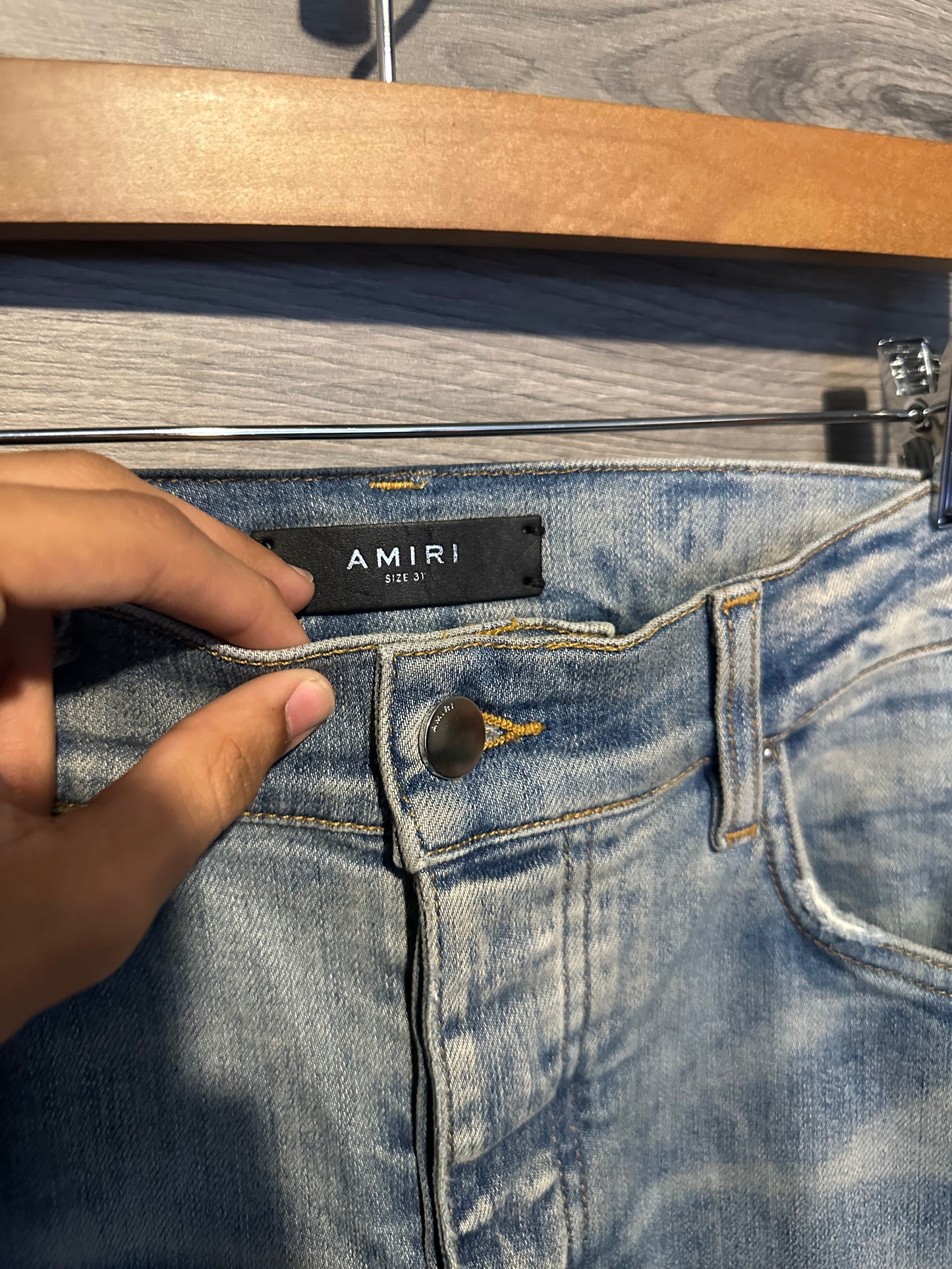 Amiri Mx1 “Plaid” Patch Jeans