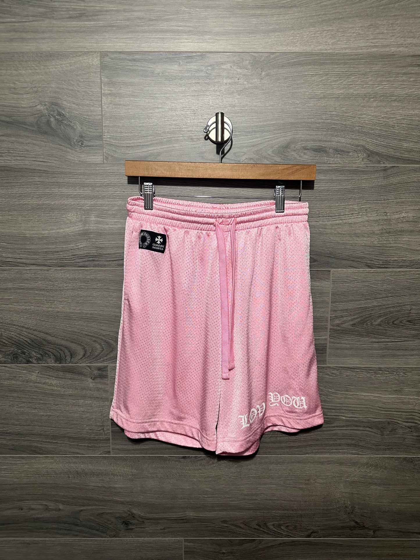 Chrome Hearts Pink Mesh Shorts