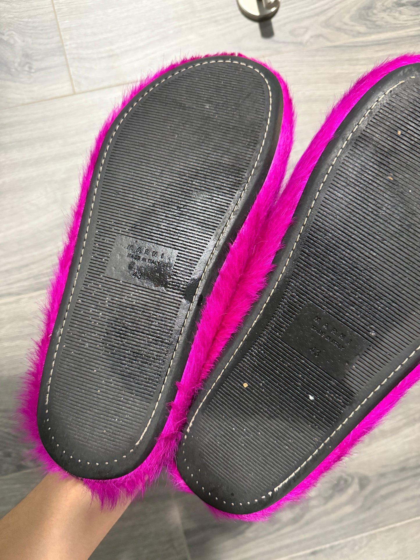 Marni Mohair Mules “Pink”