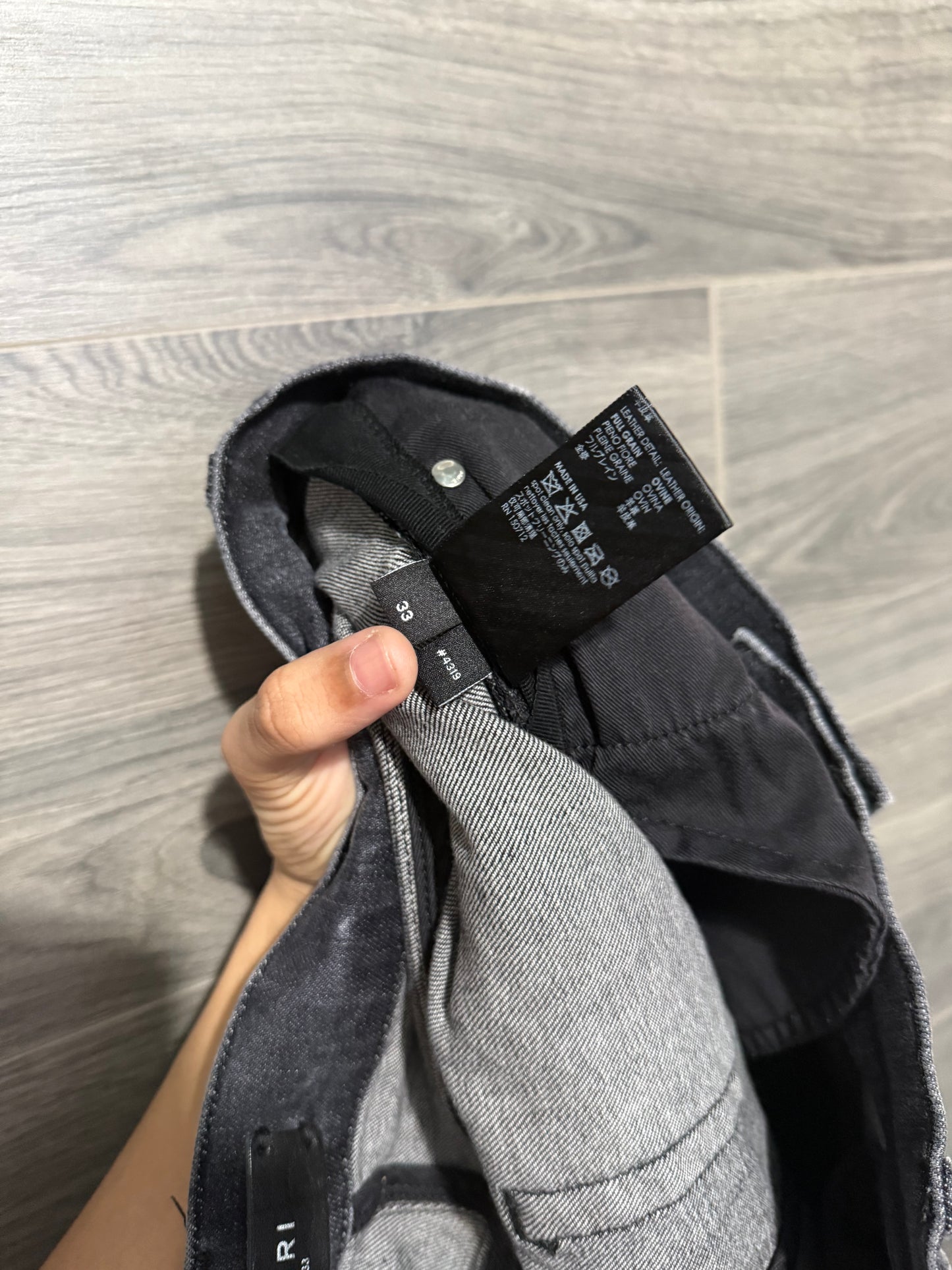 Amiri Mx1 “Black” Patch Storm Grey Jeans