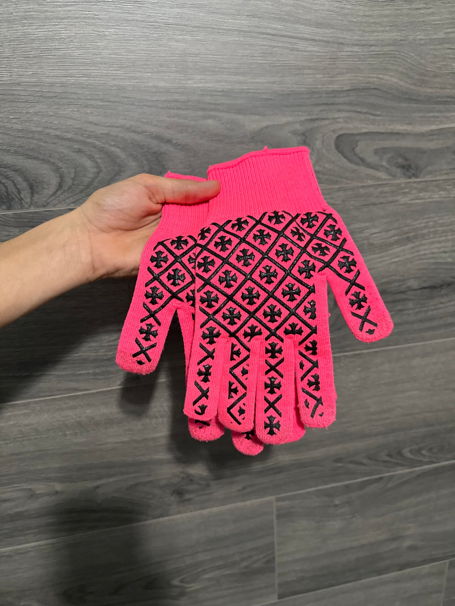 Chrome Hearts Work Gloves “Pink”