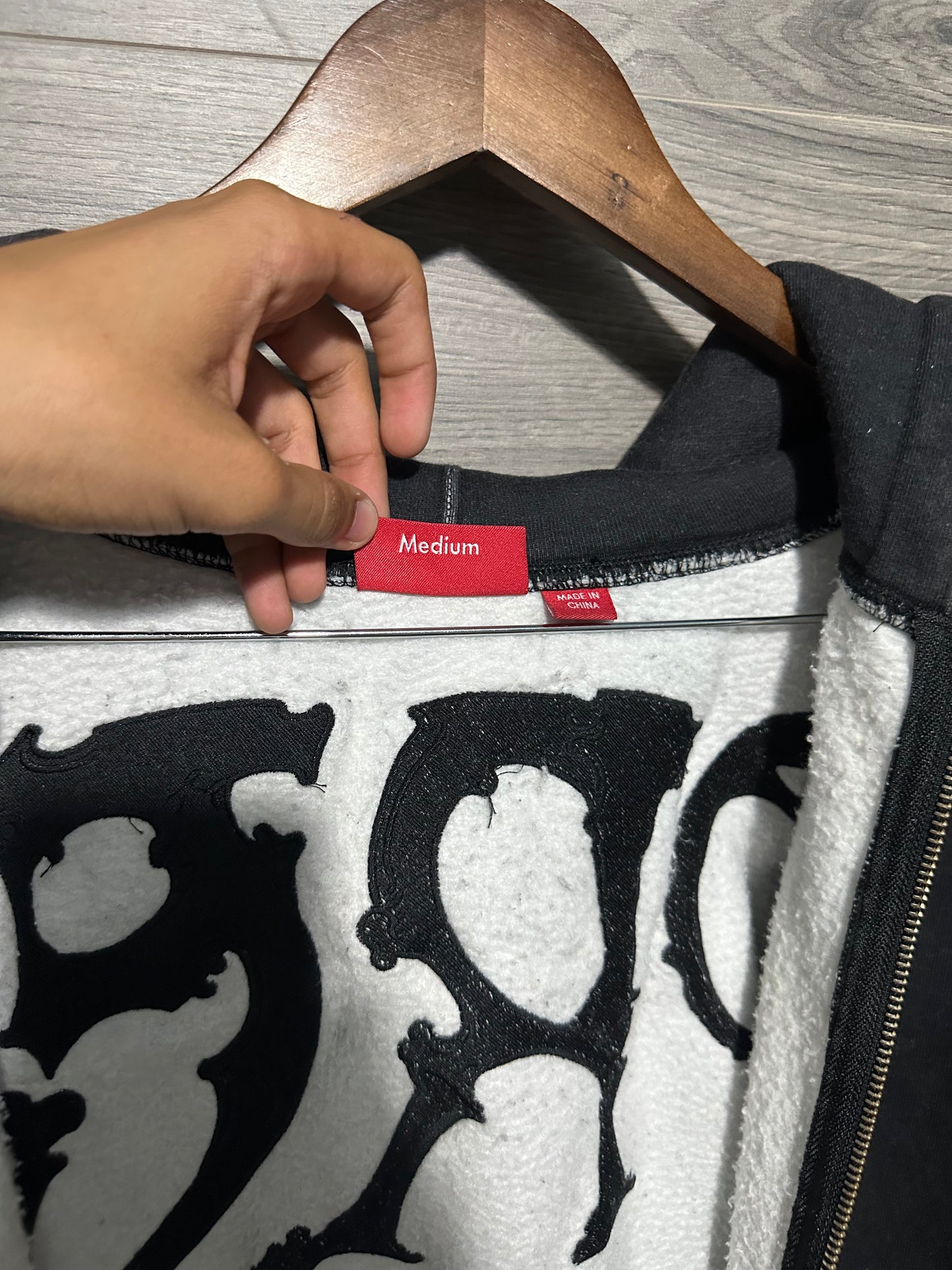 Supreme Skulls Zip Up Hoodie