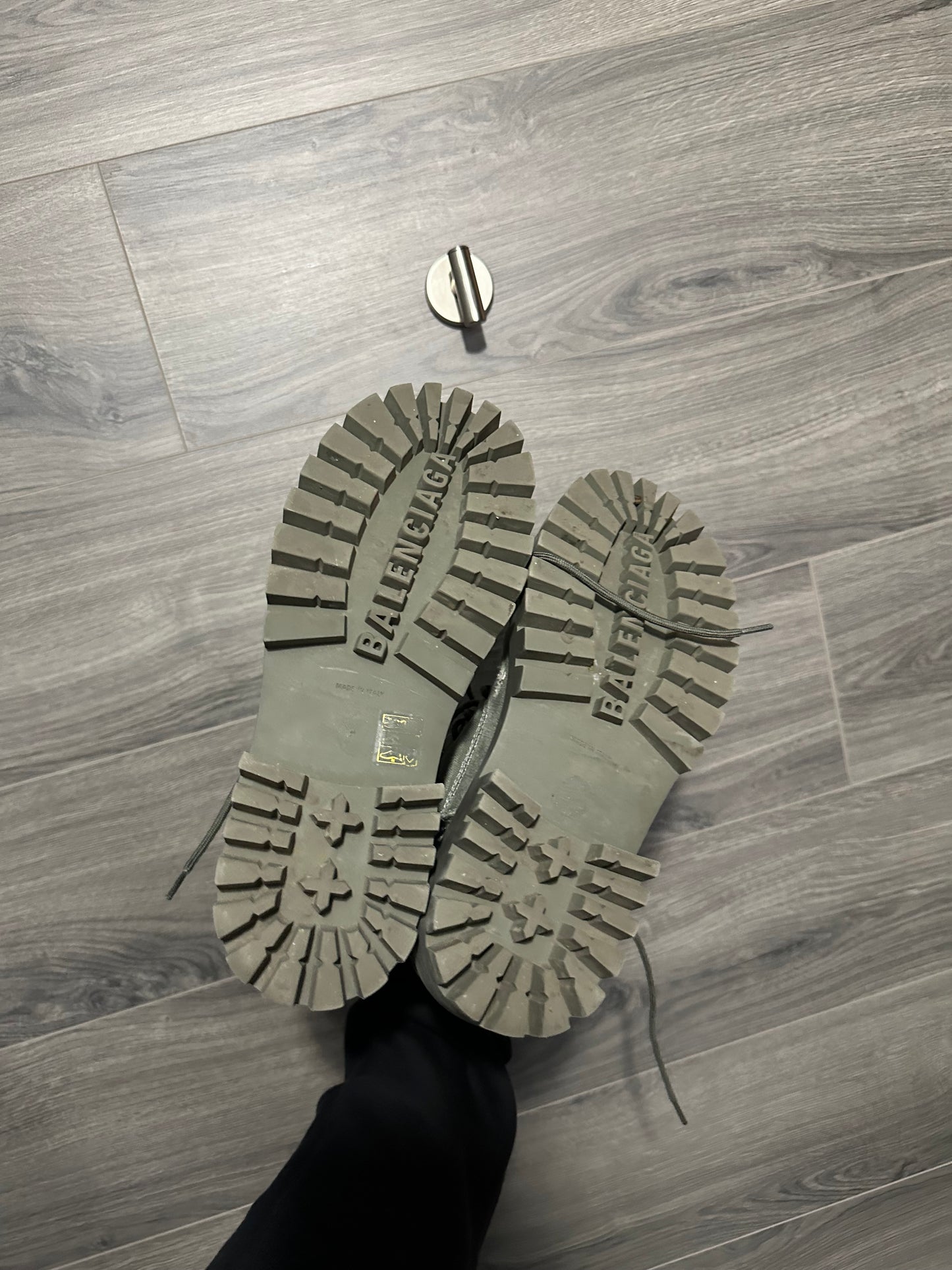 Balenciaga Distressed Strike Boots