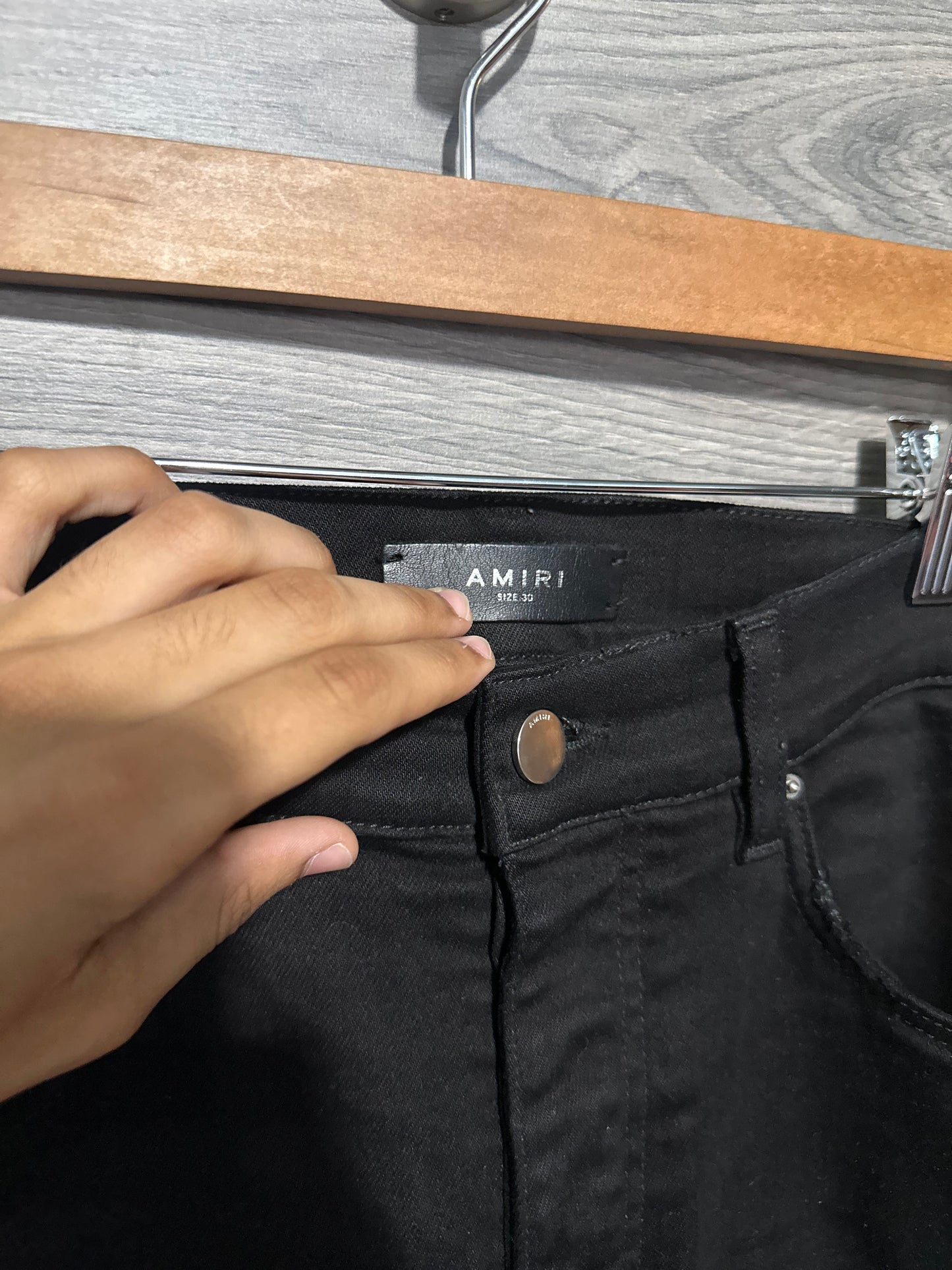 Amiri Mx1 “Bandanna” Patch Black Jeans