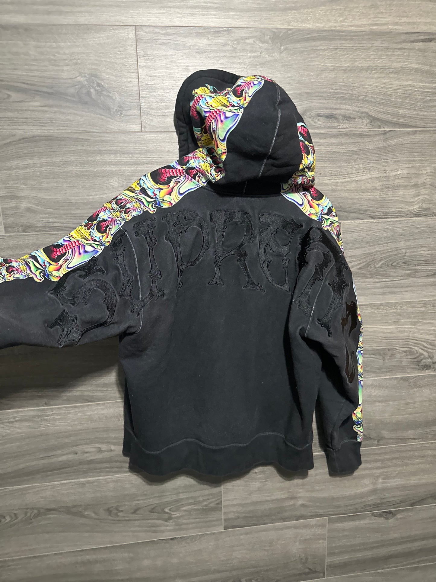 Supreme Skulls Zip Up Hoodie