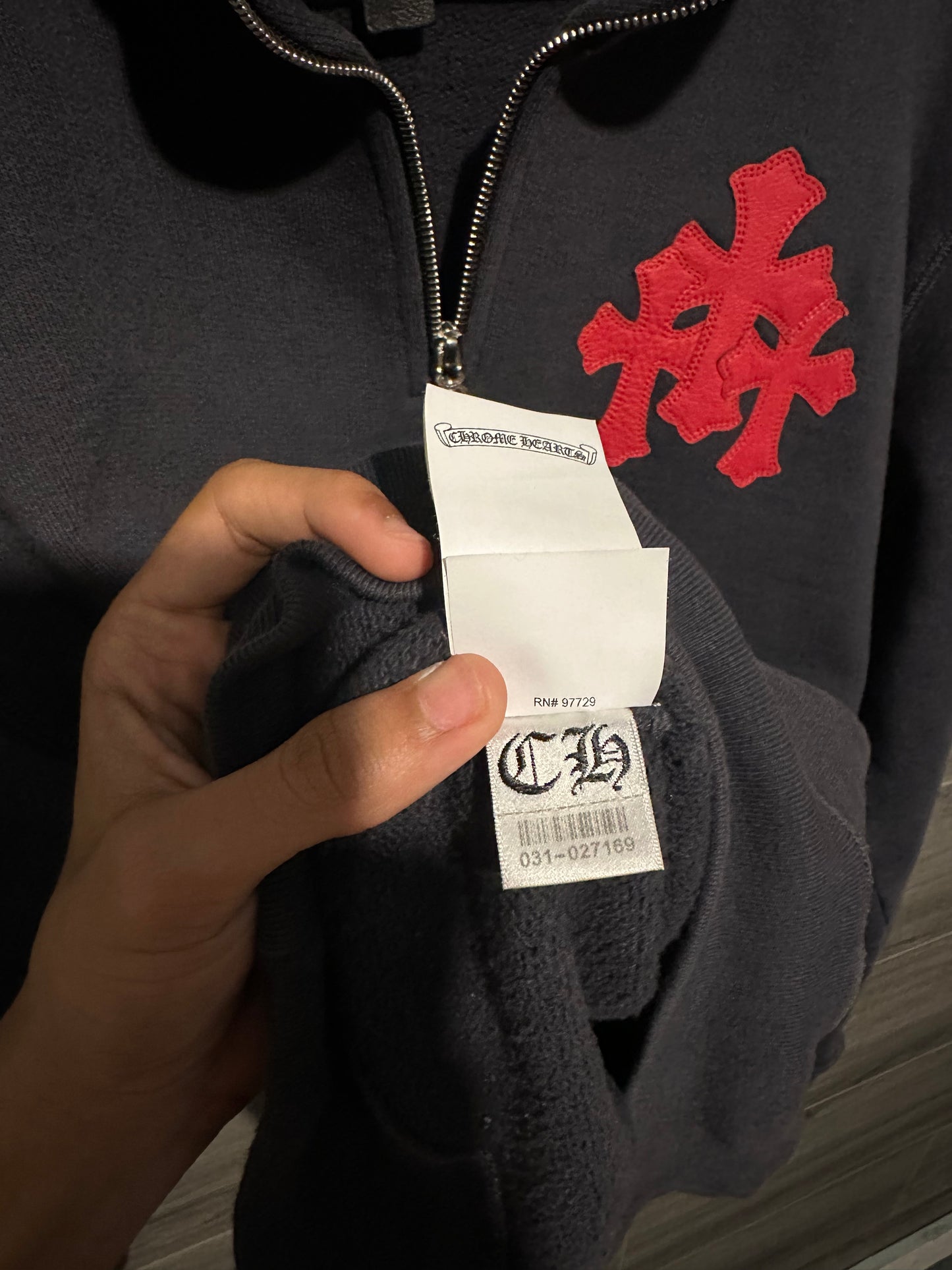 Chrome Hearts Triple Patch Quarter Zip