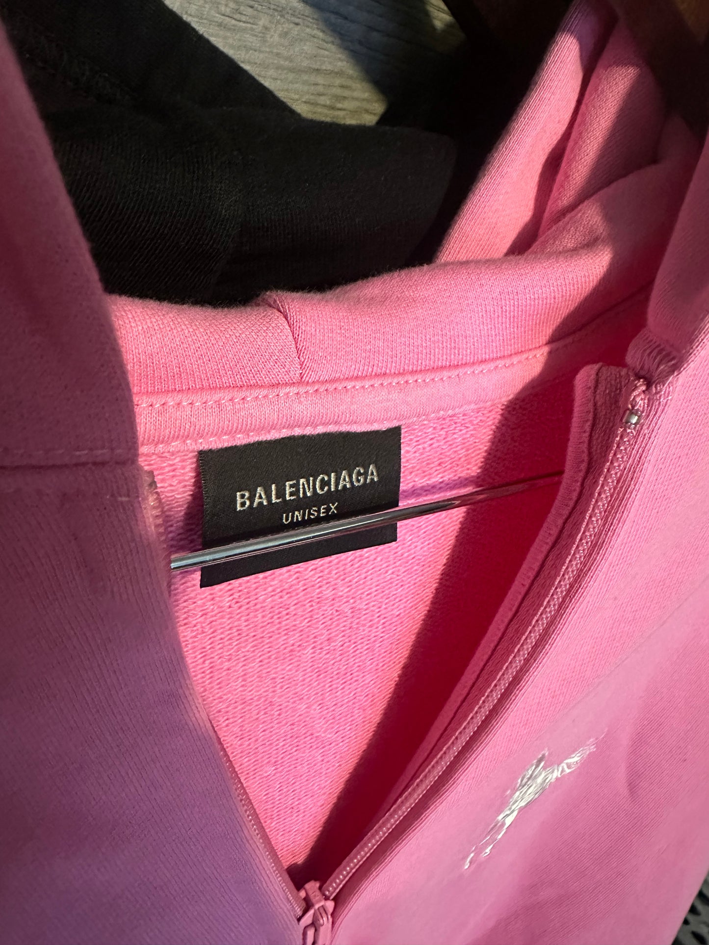 Balenciaga Pink Polo Zip Up
