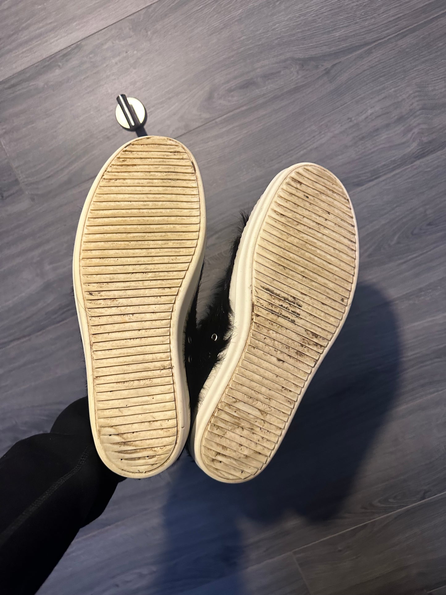 Rick Owens Mainline Fur Lowtop Ramones