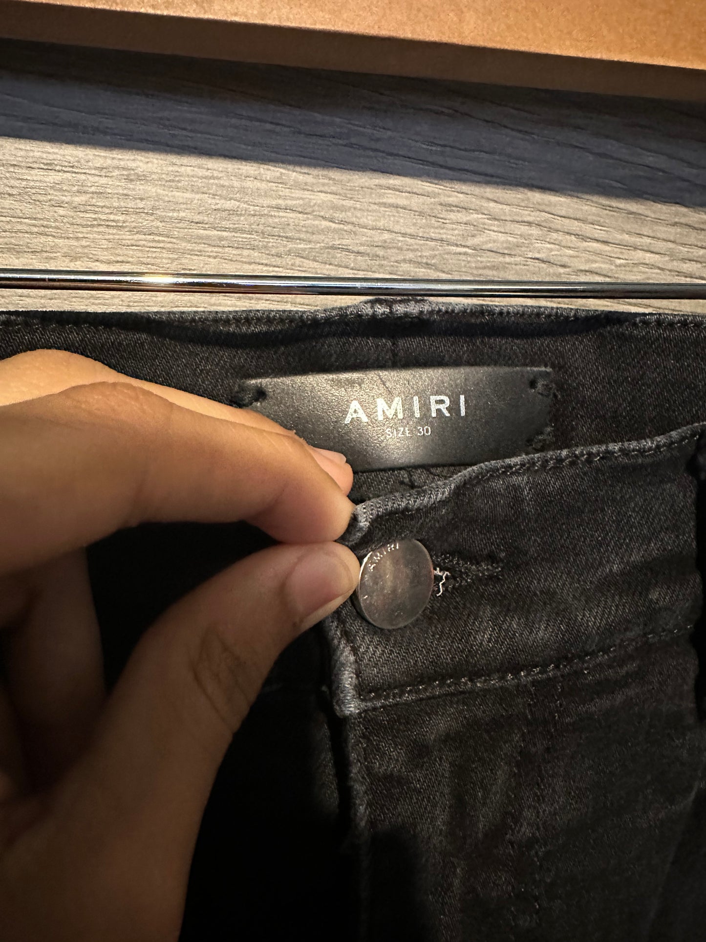 Amiri Mx1 "Black" Patch Jeans