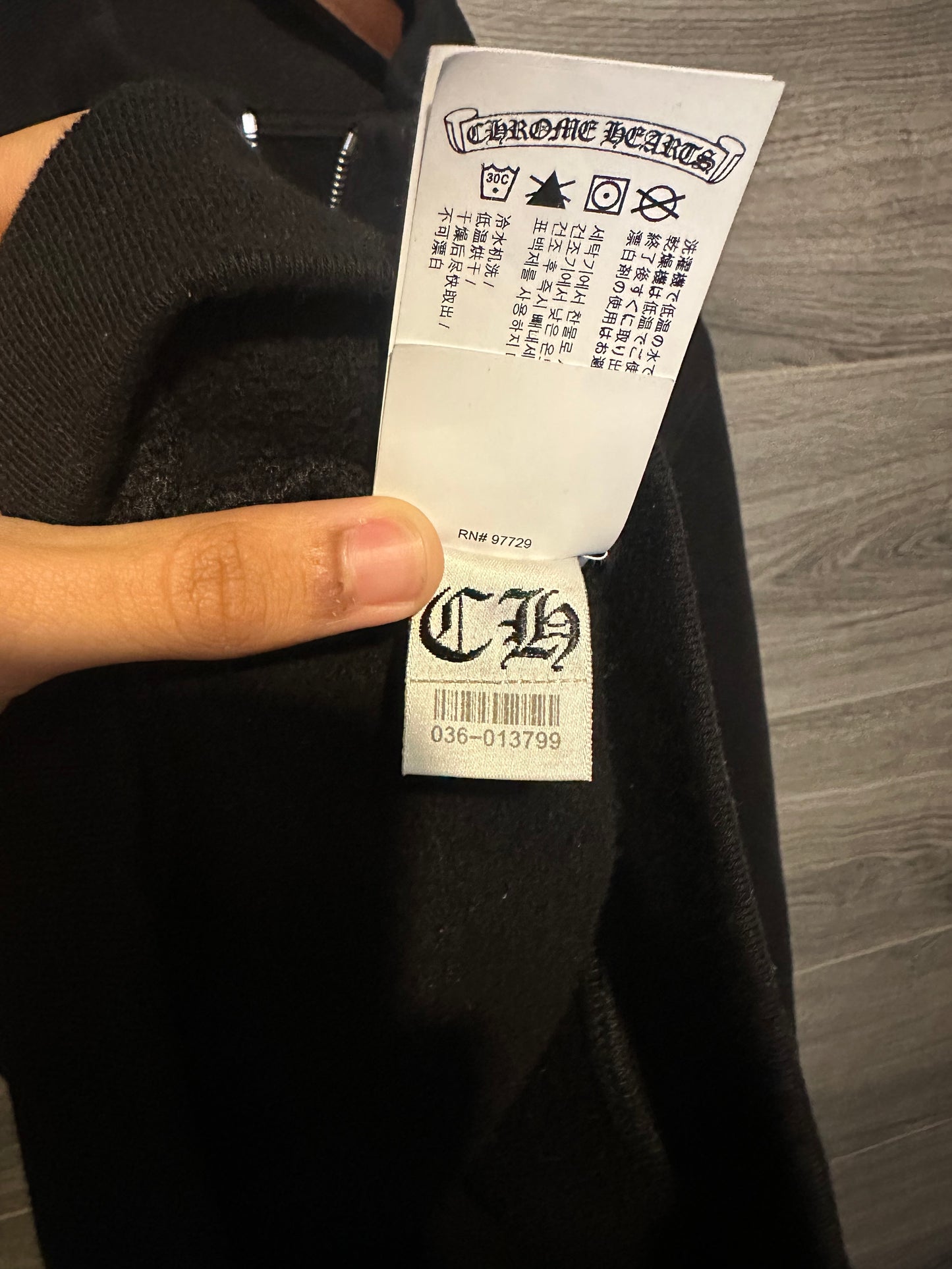 Chrome Hearts Cashmere Embroidered Quarter Zip