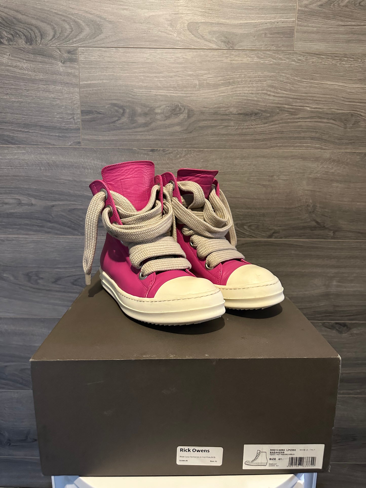 Rick Owens Mainline "Pink" Jumbo Jace Ramones