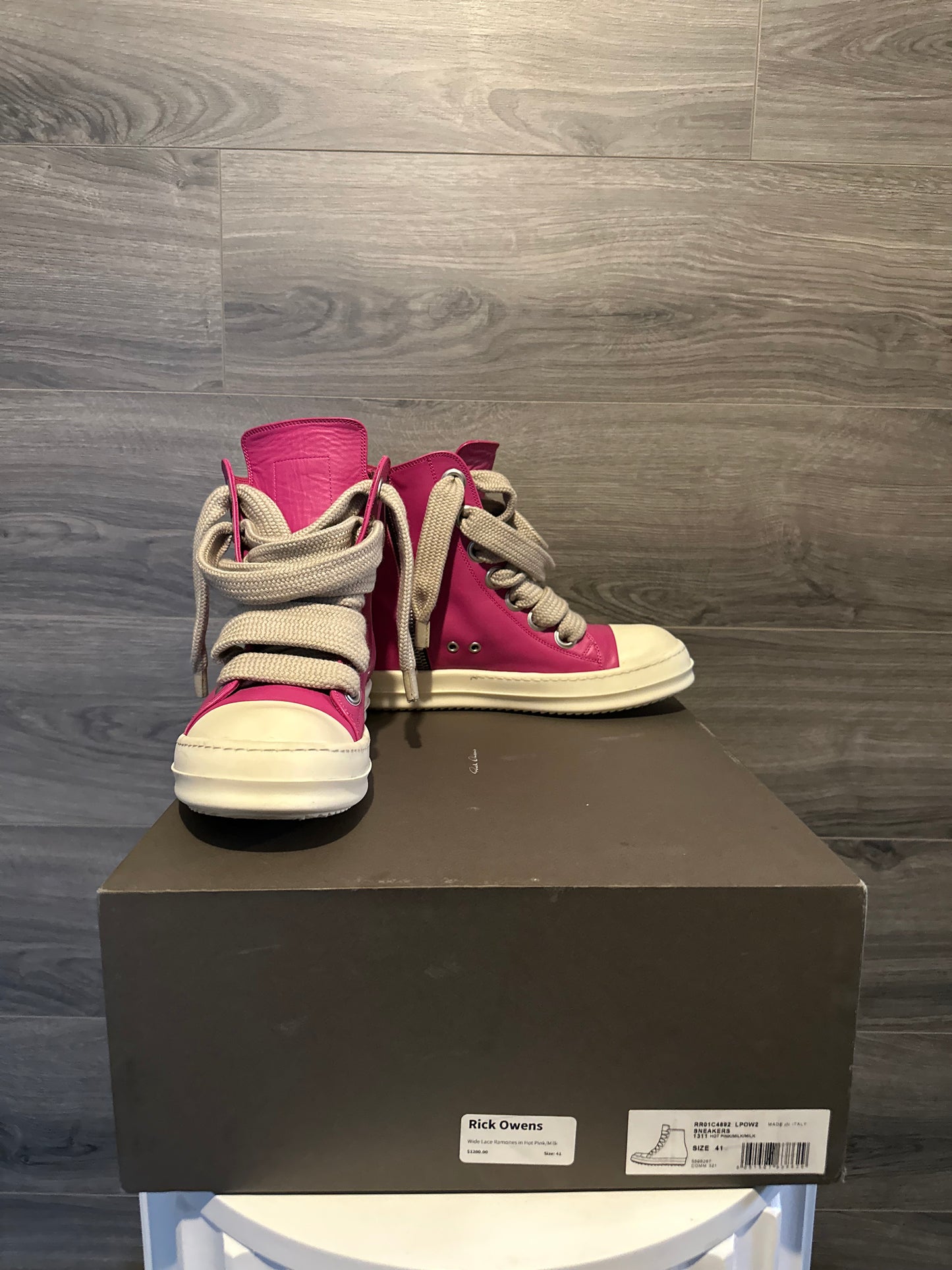 Rick Owens Mainline "Pink" Jumbo Jace Ramones