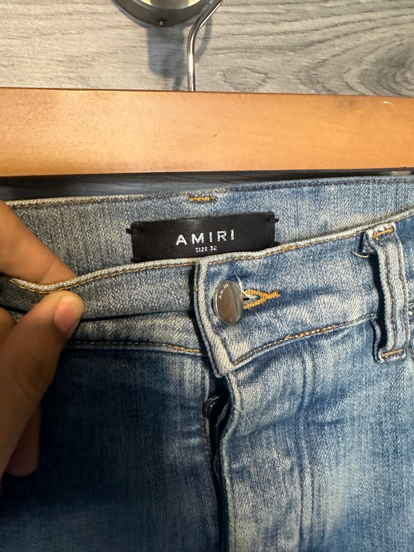 Amiri Mx1 "Pink" Patch Jeans