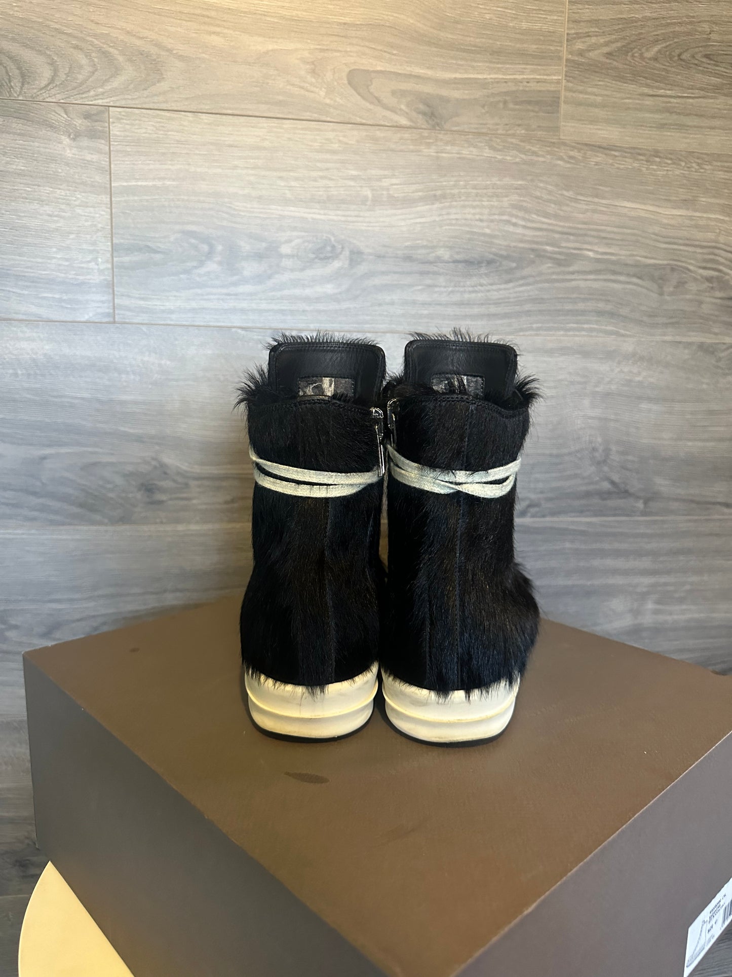 Rick Owens Mainline "Black" Fur Ramones