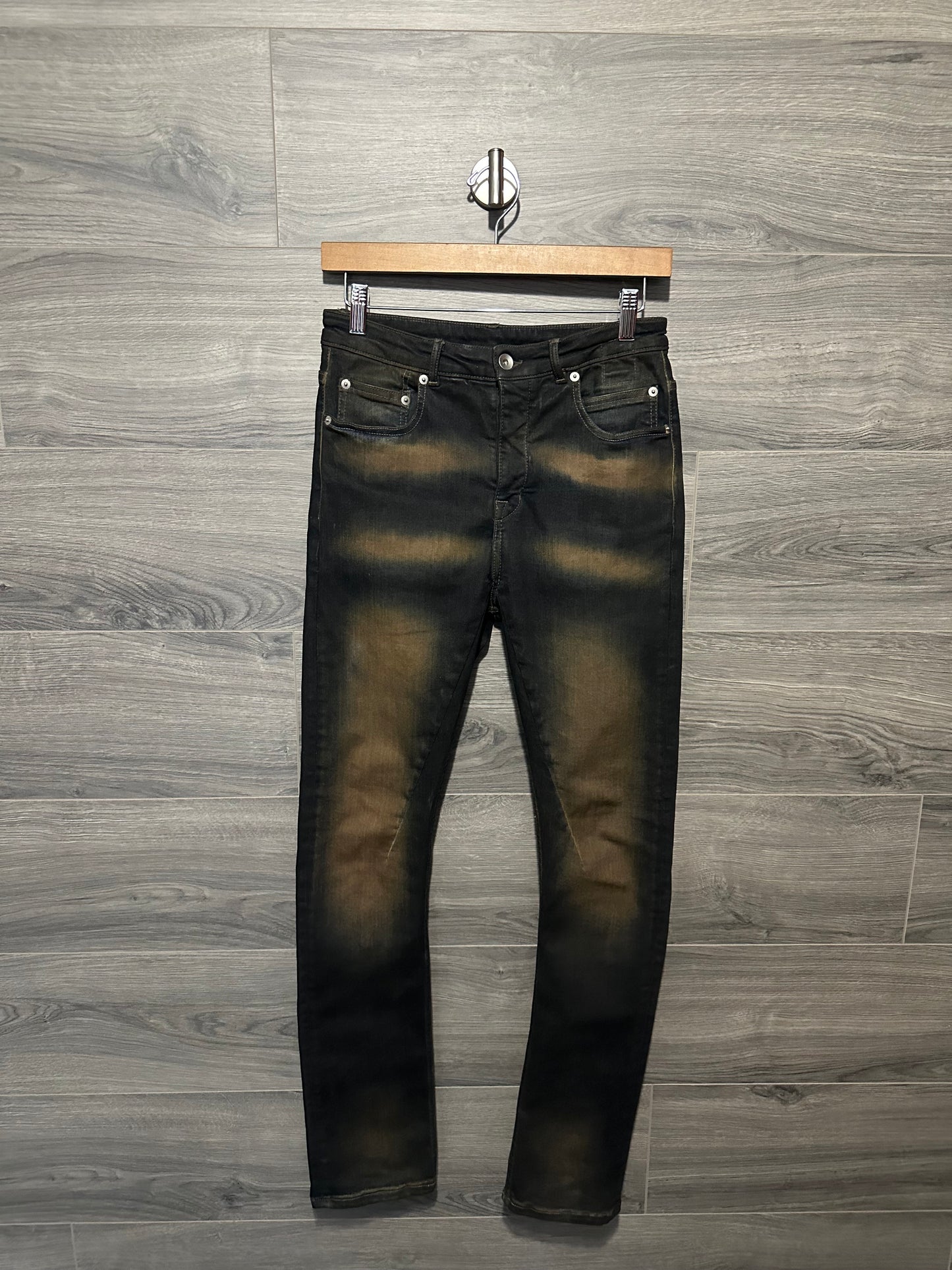 Rick Owens Mudwash Detroit Cut Jeans
