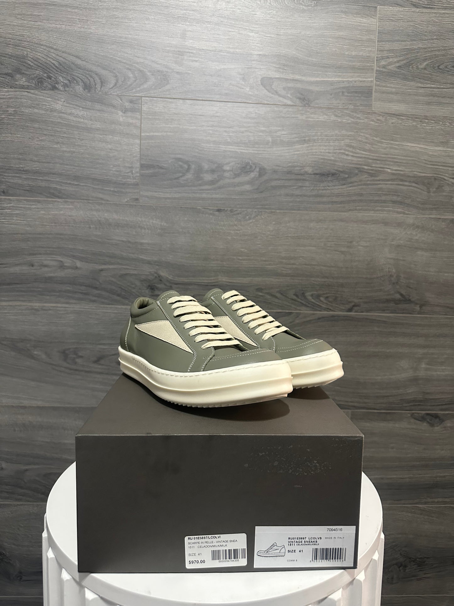 Rick Owens Mainline “Olive” Vintage Sneaker