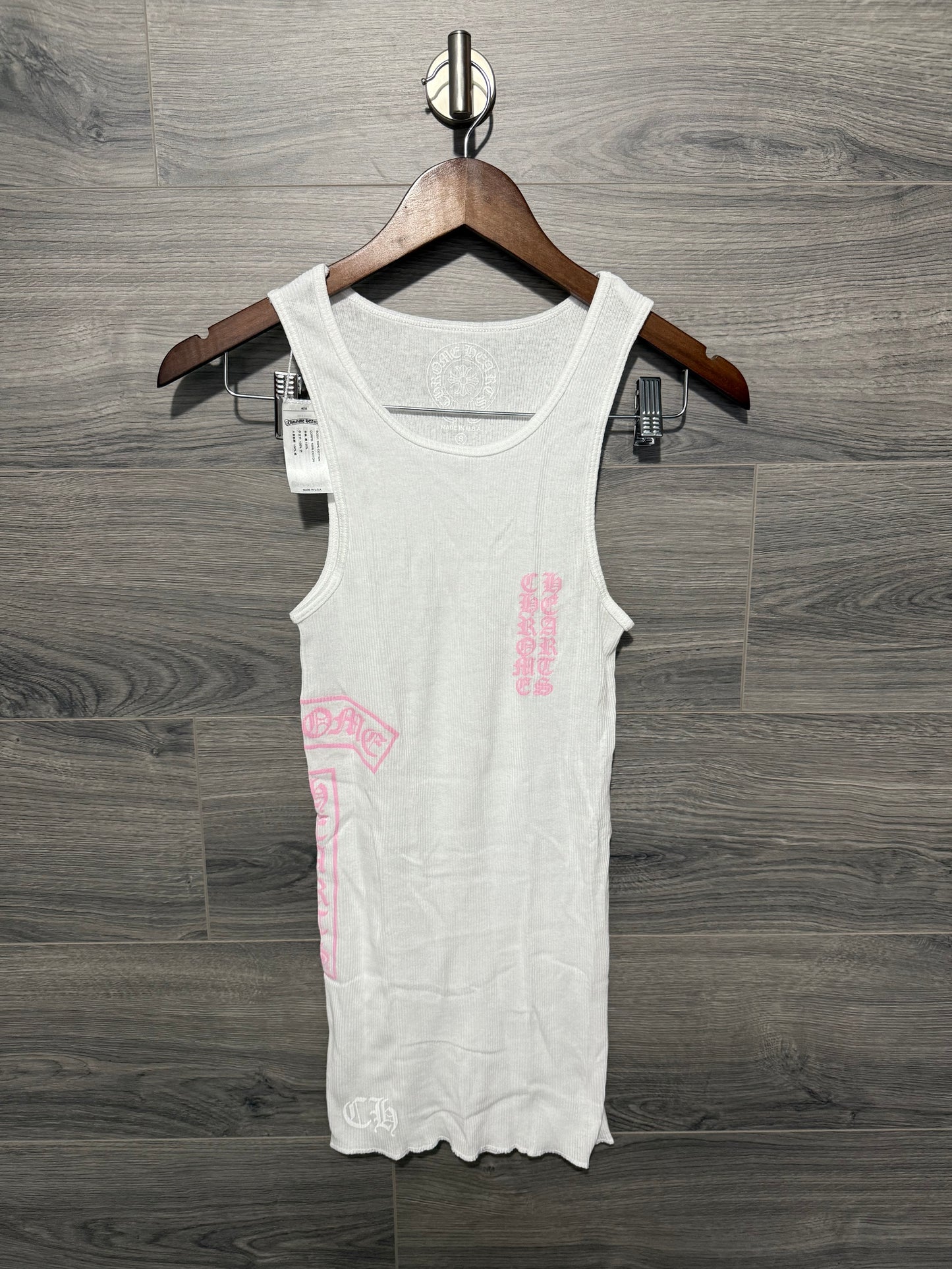 Chrome Hearts Pink Tbar Tank Top