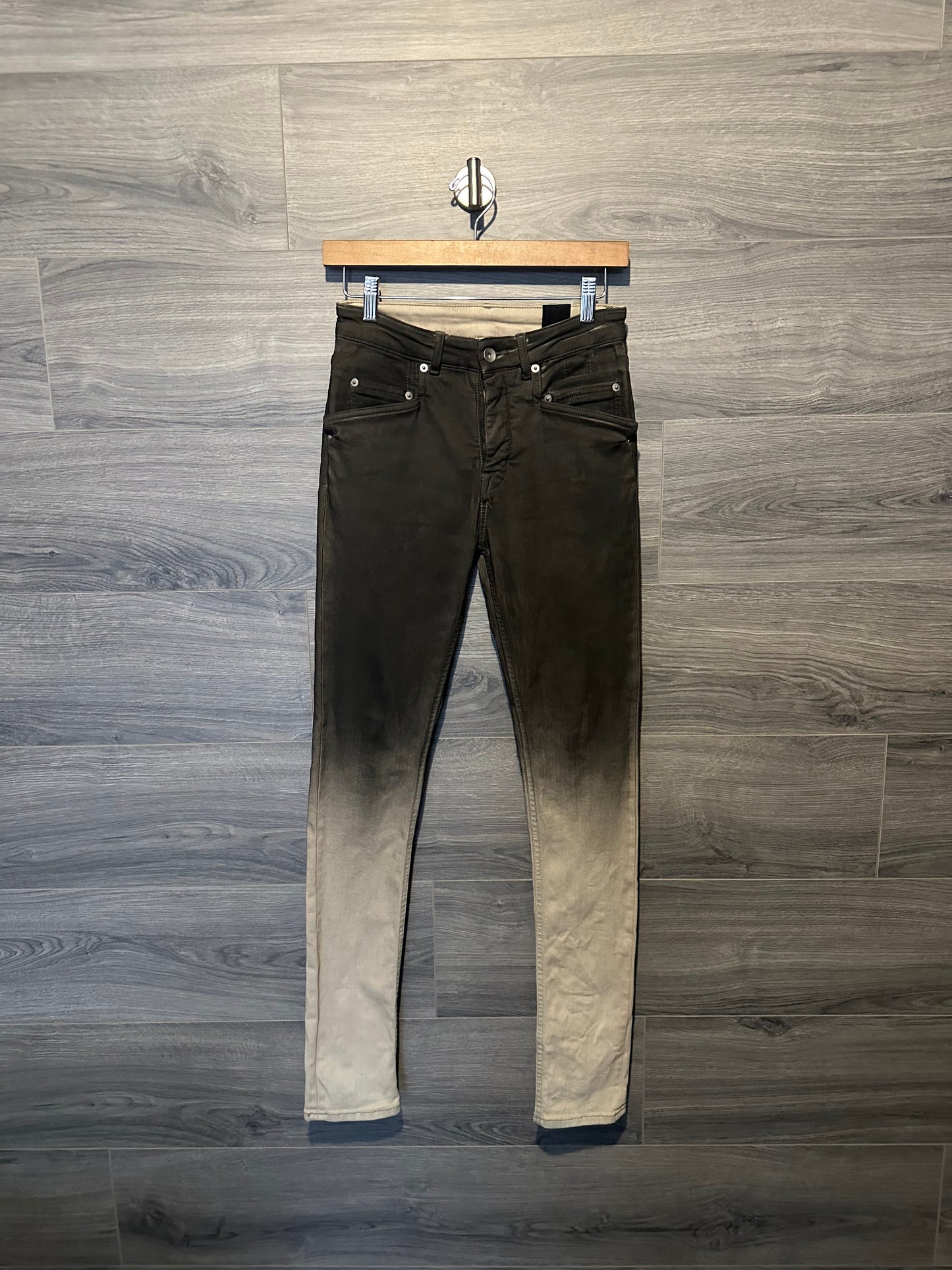 Rick Owens Black Pearl Degrade Jeans