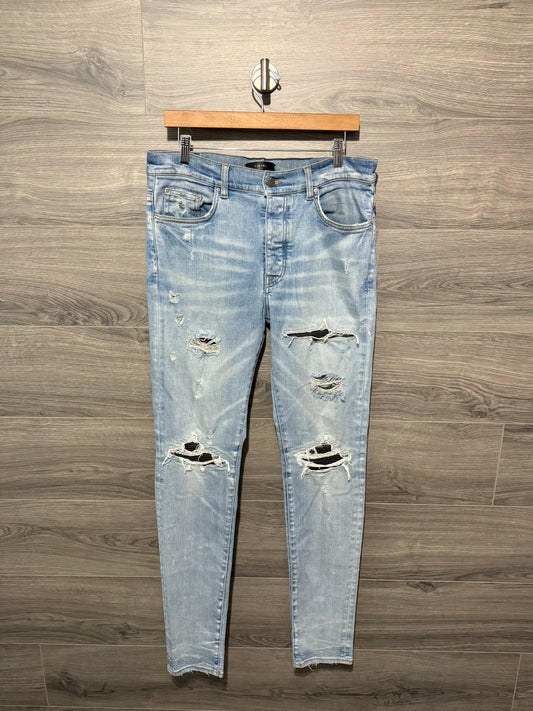 Amiri Mx1 “Black” Patch Jeans