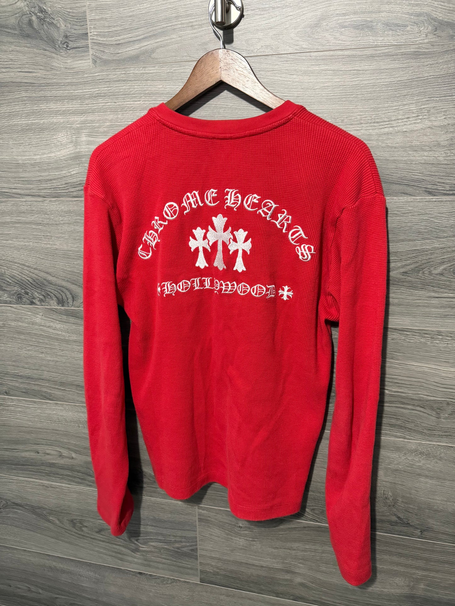Chrome Hearts Triple Cross Henely Thermal Shirt