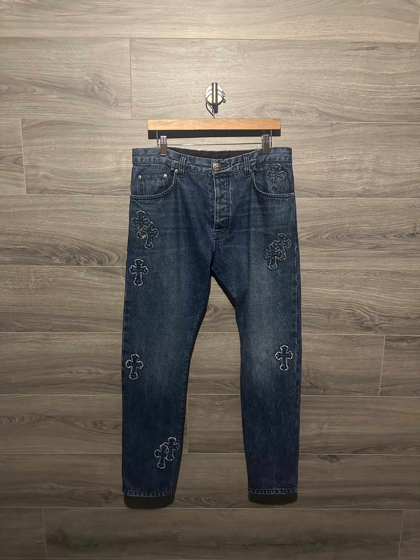 Chrome Hearts Denim Patch Jeans