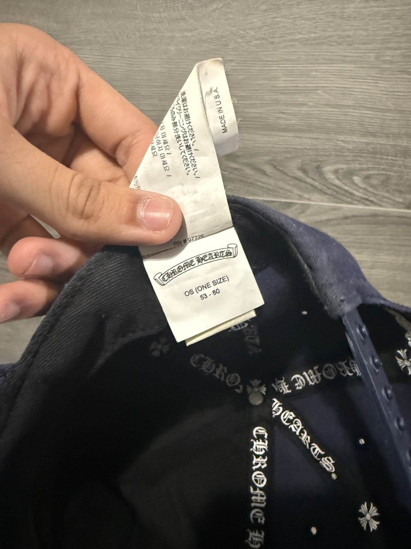 Chrome Hearts “Navy” Baseball Hat