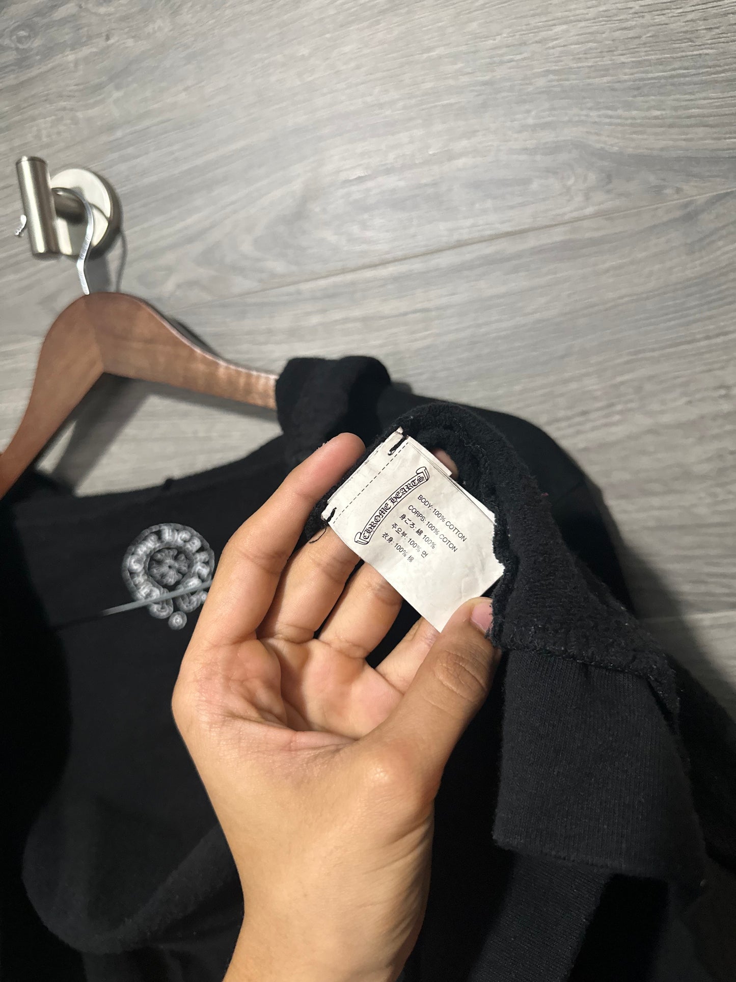 Vintage Chrome Hearts Star Zip Up Hoodie