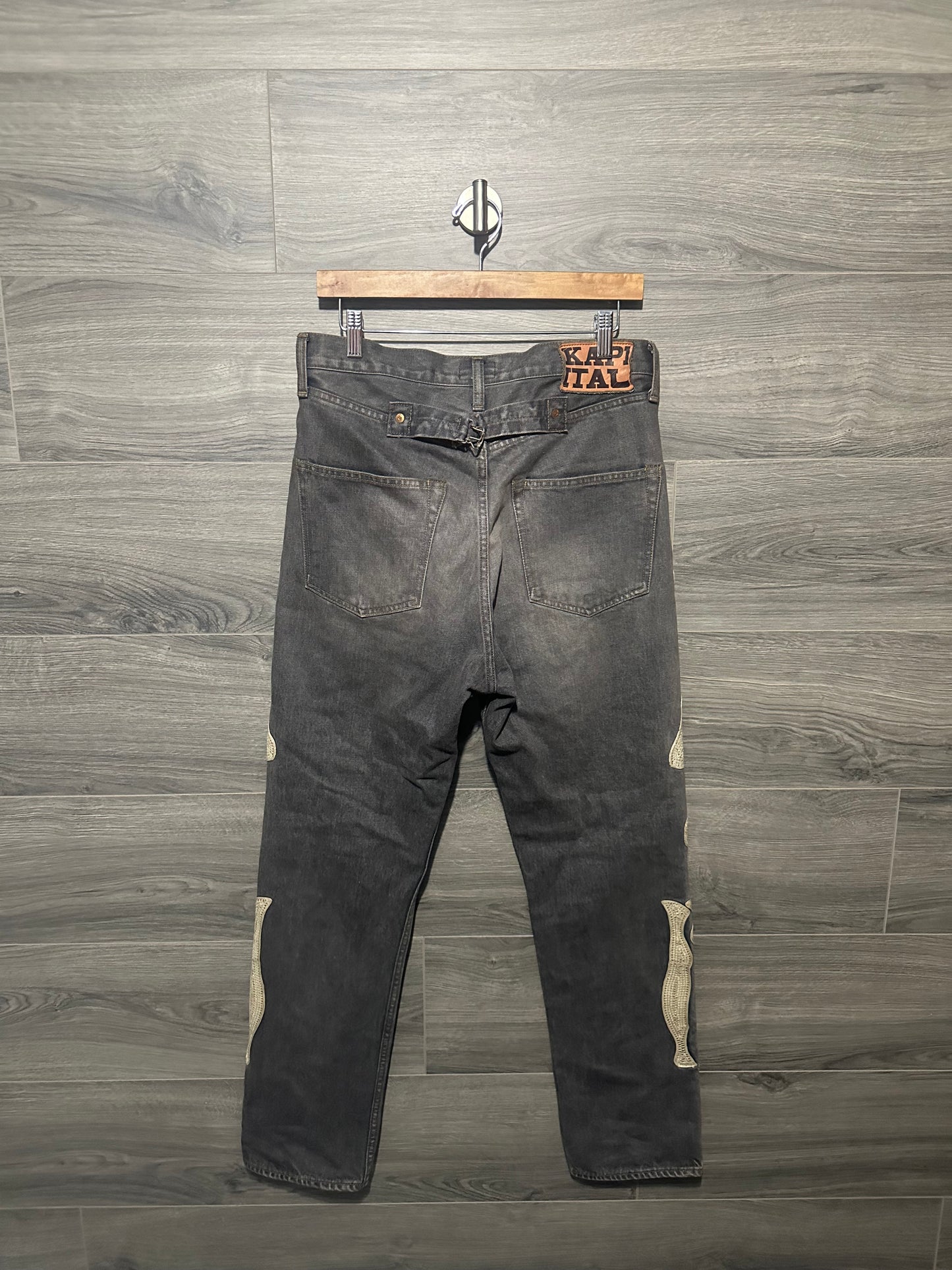 Kapital Grey Wash Bone Denim