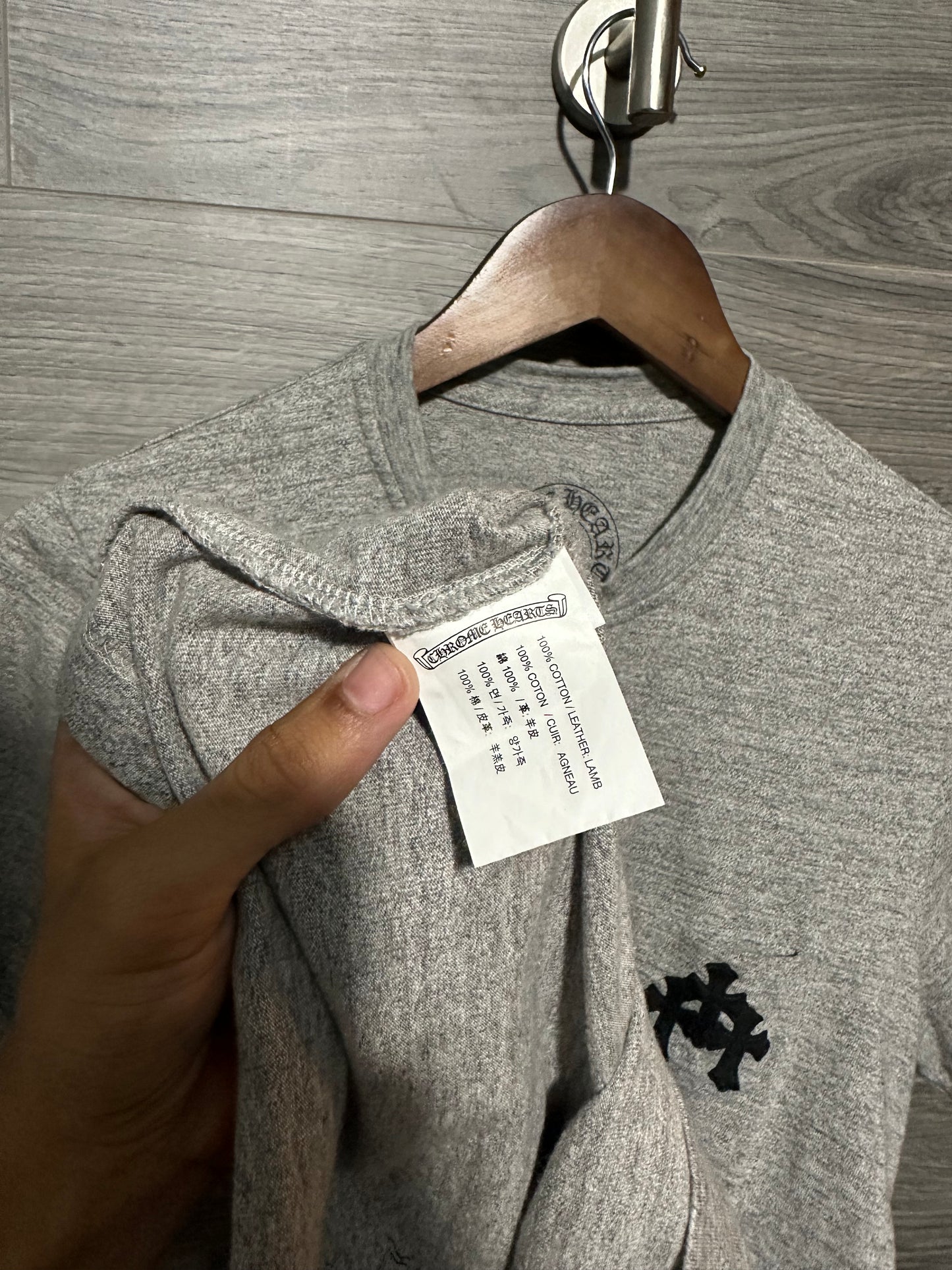 Chrome Hearts Triple Cross Patch Button Up Shirt