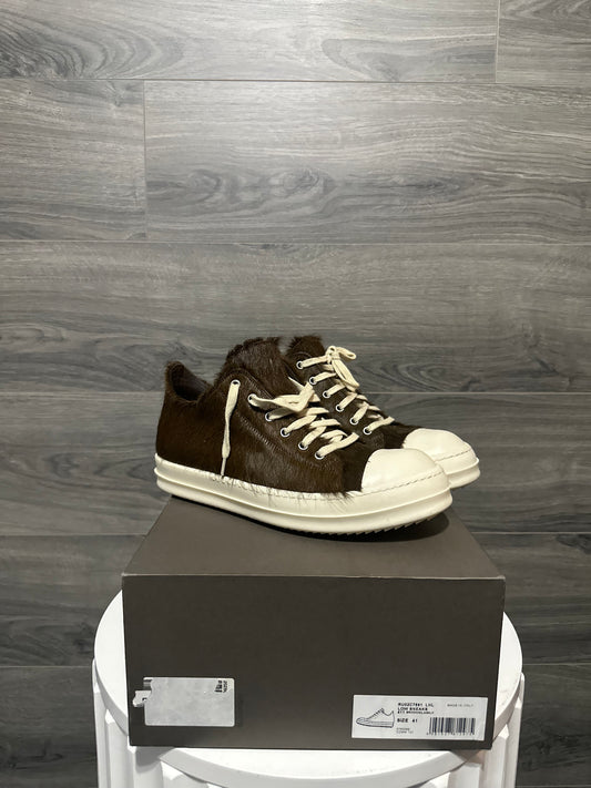 Rick Owens “Brown” Pony Hair Lowtop Ramones