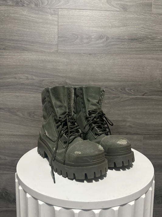 Balenciaga Distressed Strike Boots