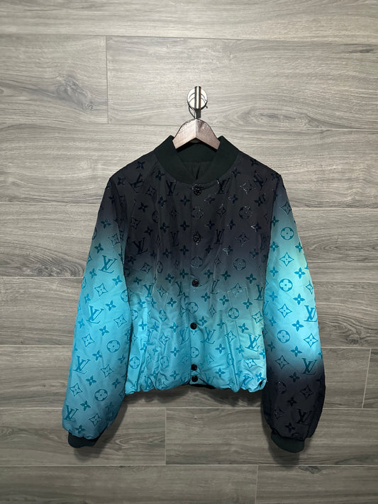 Louis Vuitton Monogram Blue Clair Bomber Jacket