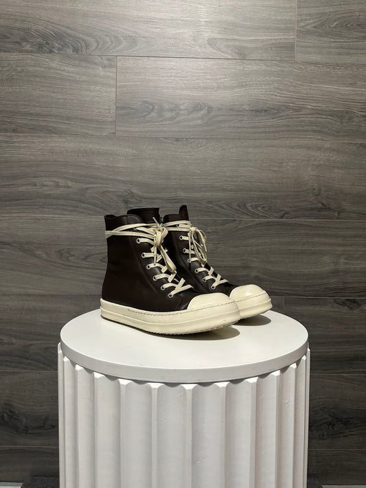 Rick Owens Mainline “Brown” Leather Hightop Ramones