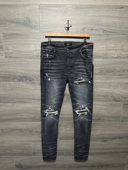 Amiri Mx1 “Black” Patch Storm Grey Jeans