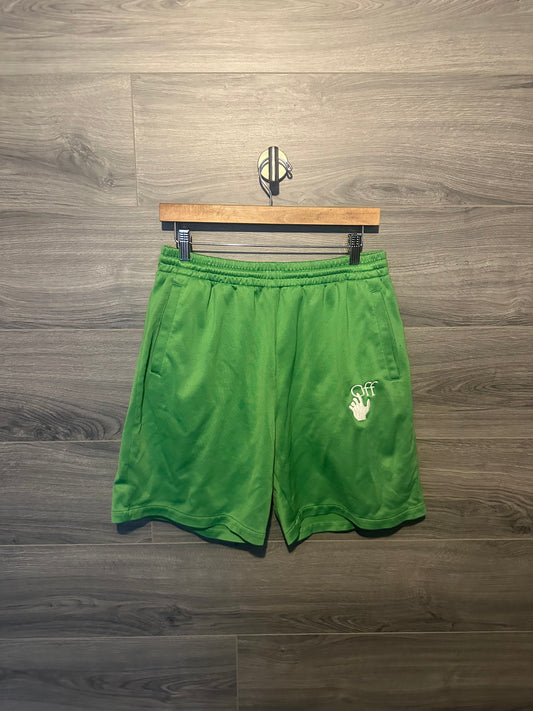 Off White “Green” Sweat Shorts