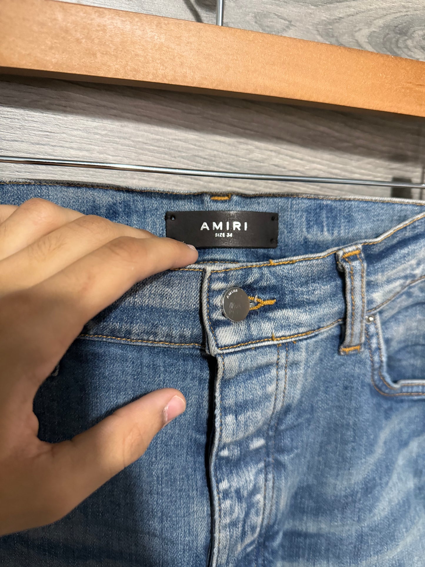 Amiri Mx1 “Red” Patch Jeans