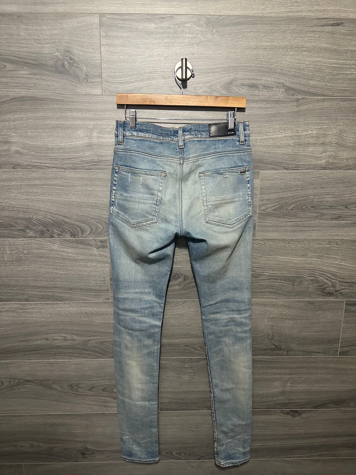 Amiri Mx1 “Bandana” Patch Lightwash Jeans