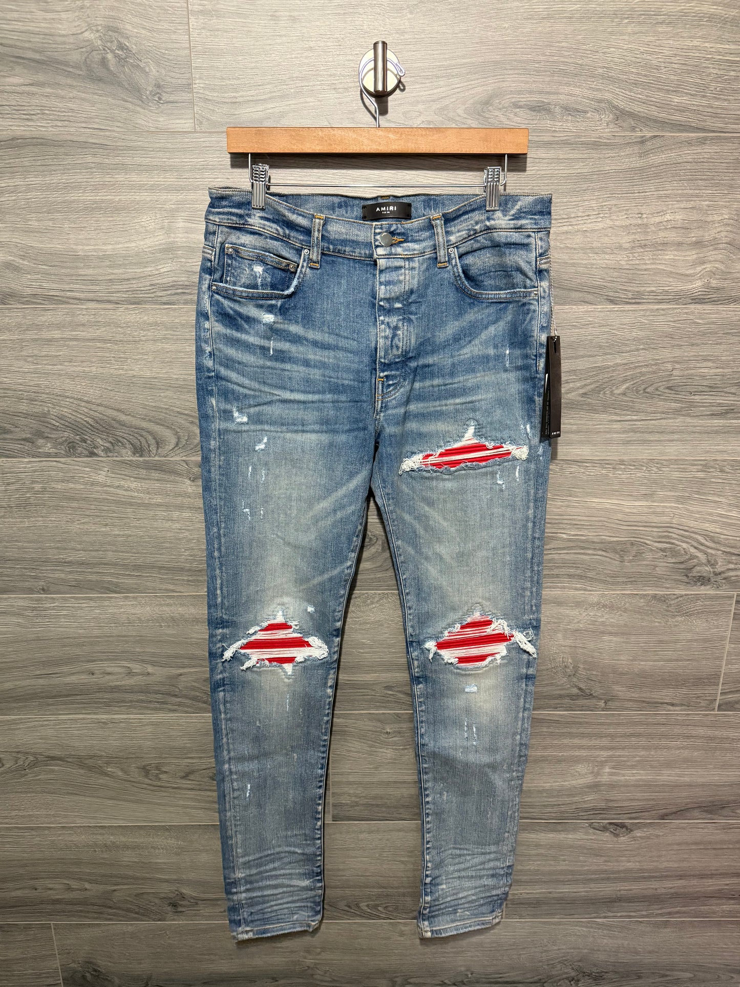 Amiri Mx1 “Red” Patch Jeans