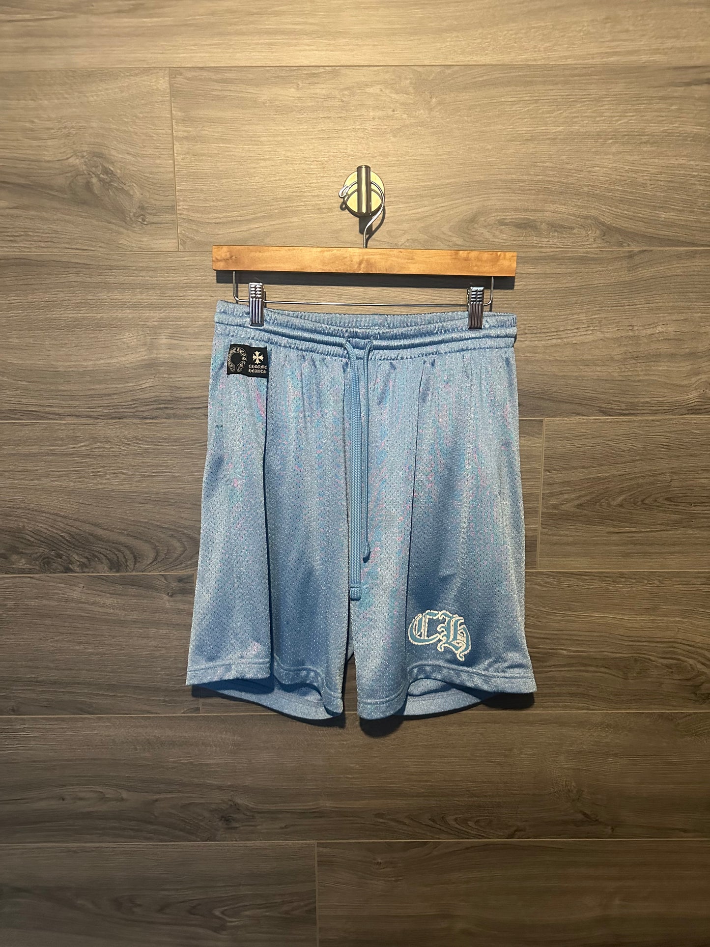 Chrome Hearts Blue Mesh Shorts