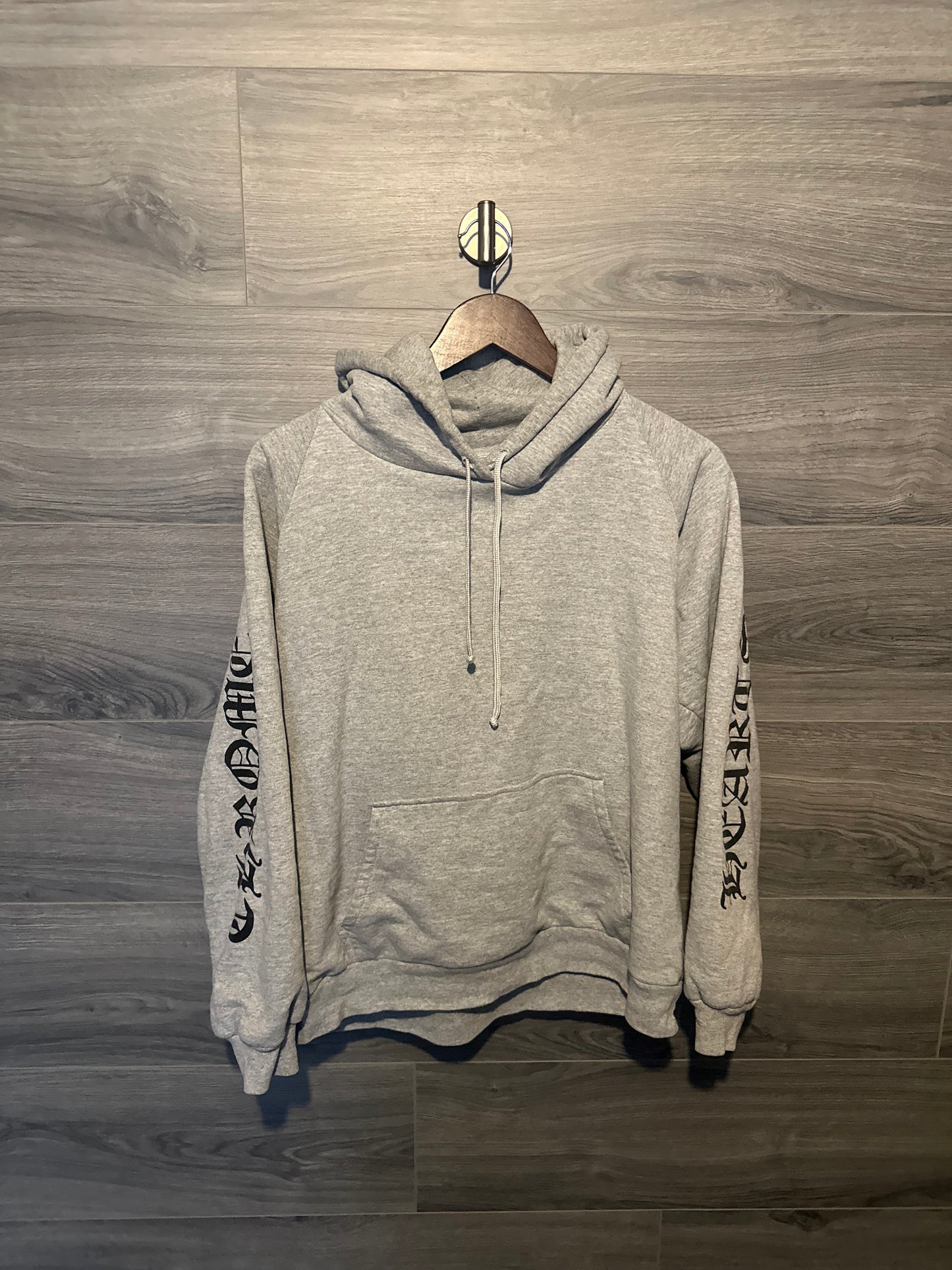 Chrome Hearts Grey Thermal Lined “Fuck You” Hoodie