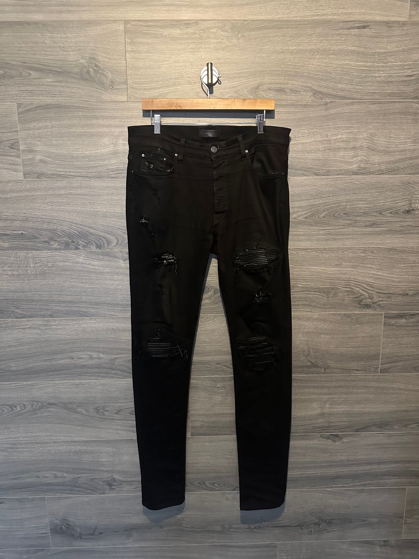 Amiri Mx1 “Black” Patch Jeans