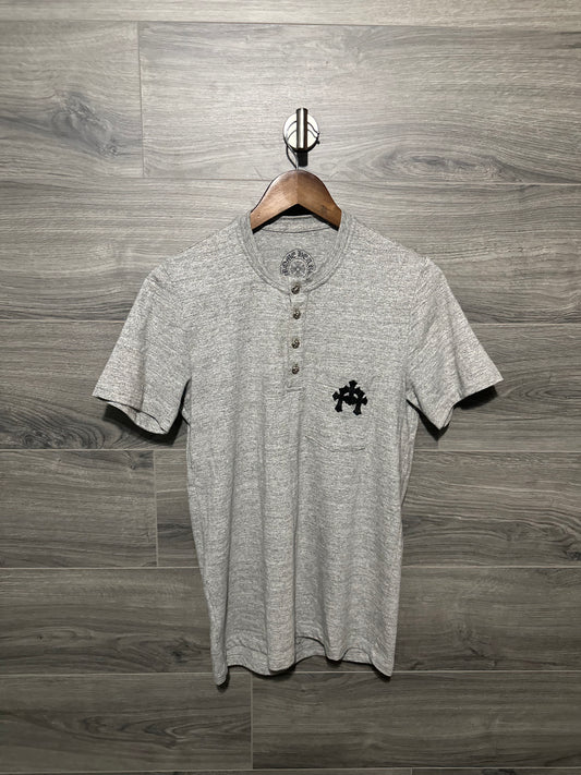 Chrome Hearts Triple Cross Patch Button Up Shirt