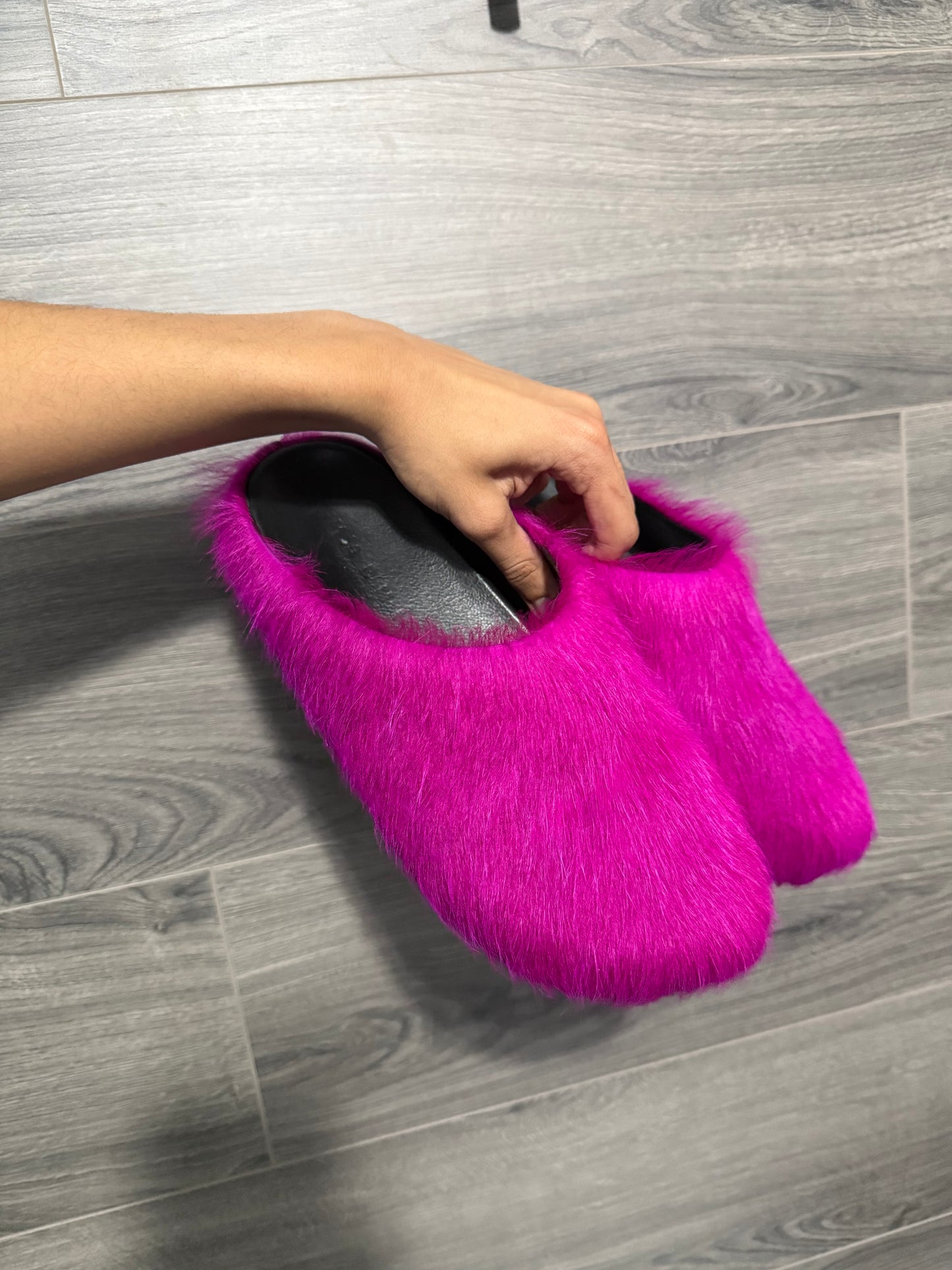 Marni Mohair Mules “Pink”