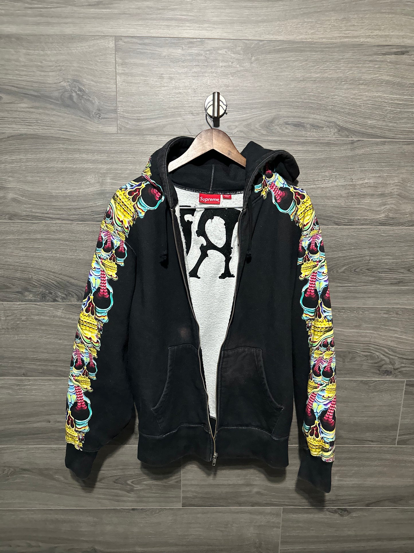 Supreme Skulls Zip Up Hoodie