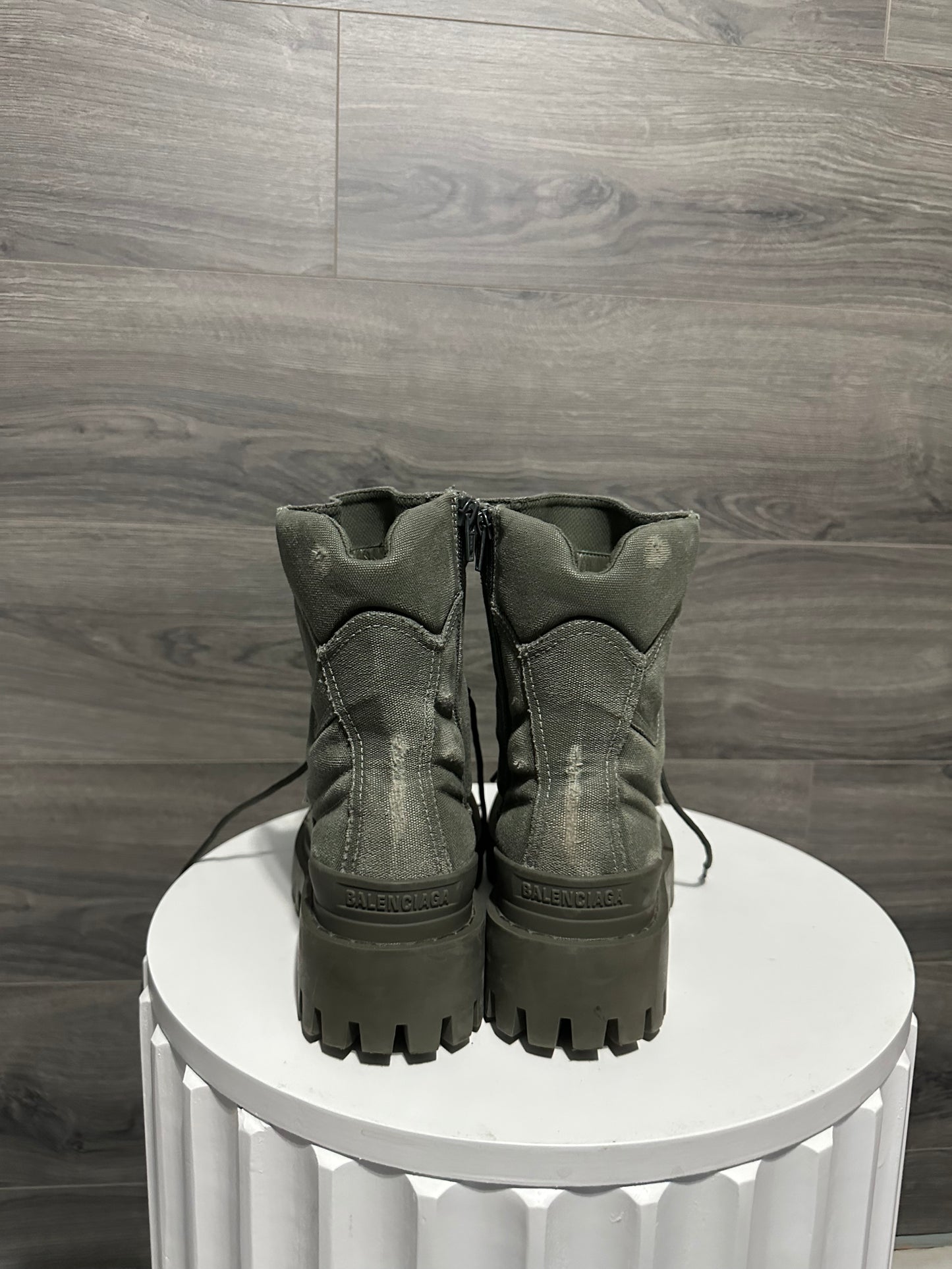 Balenciaga Distressed Strike Boots