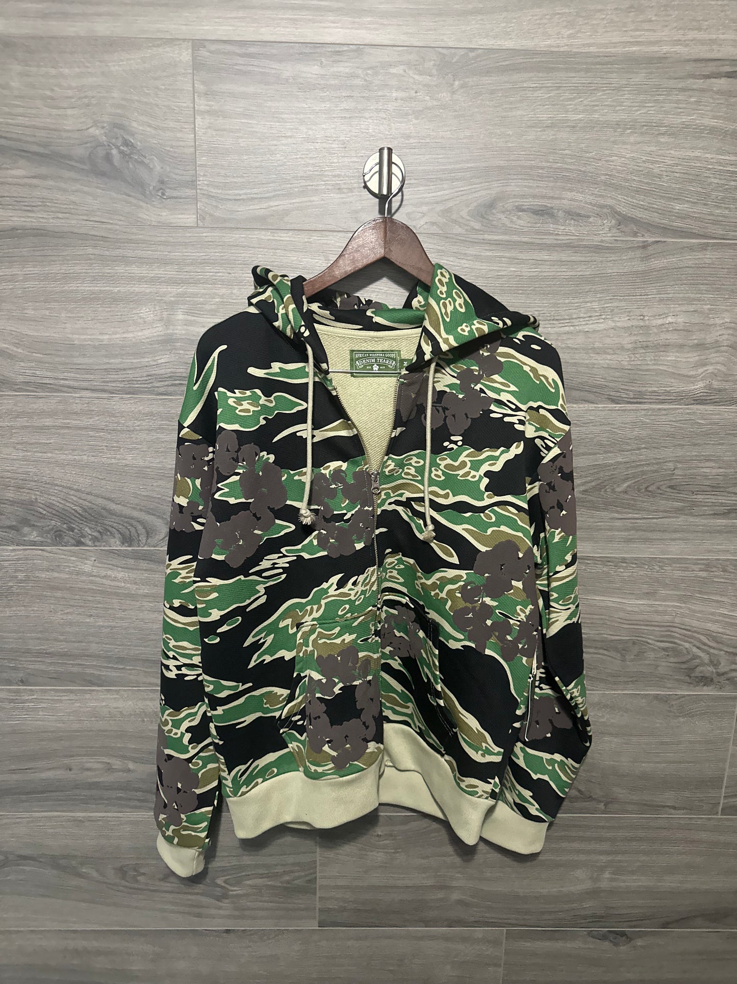 Denim Tears Camo Zip Up Hoodie