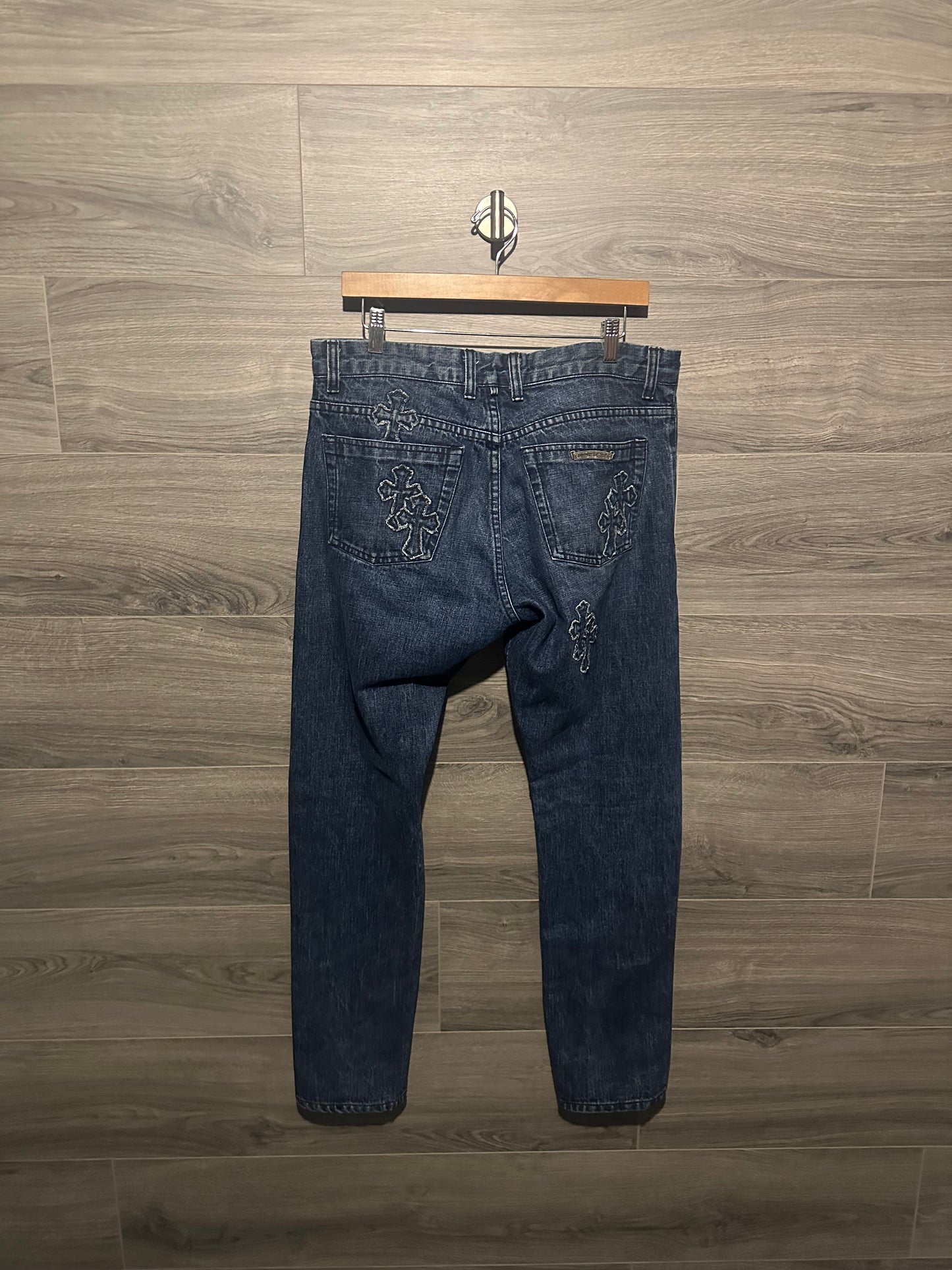 Chrome Hearts Denim Patch Jeans