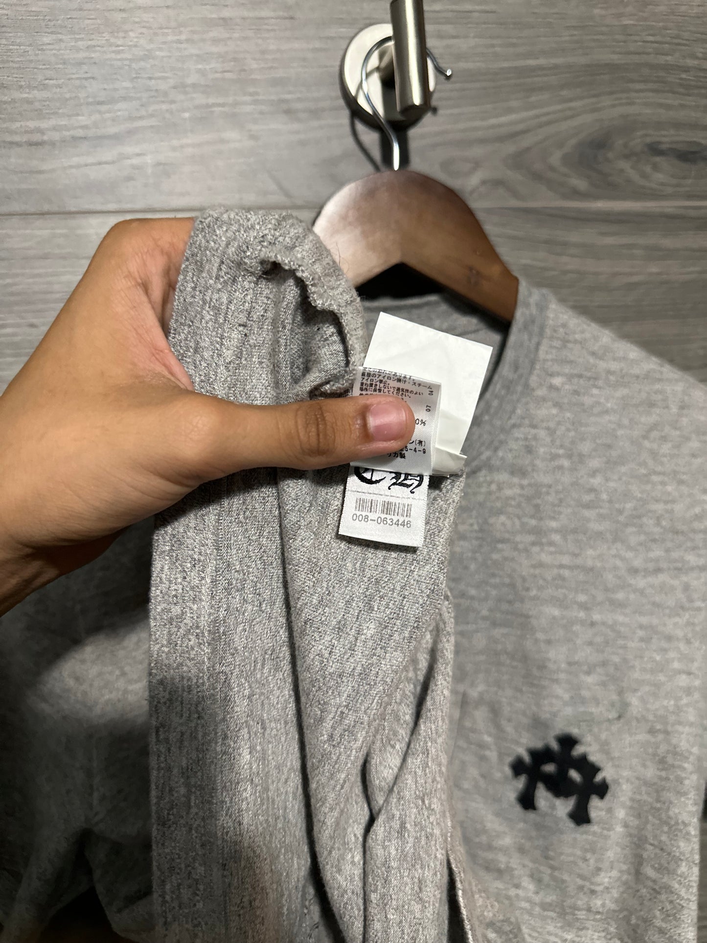 Chrome Hearts Triple Cross Patch Button Up Shirt