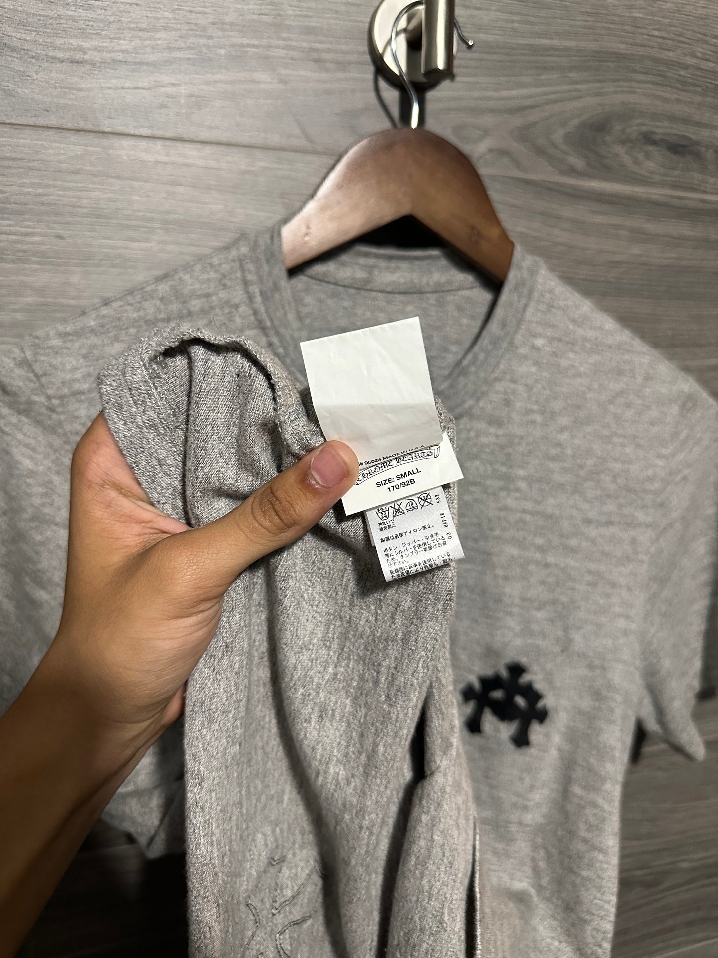 Chrome Hearts Triple Cross Patch Button Up Shirt